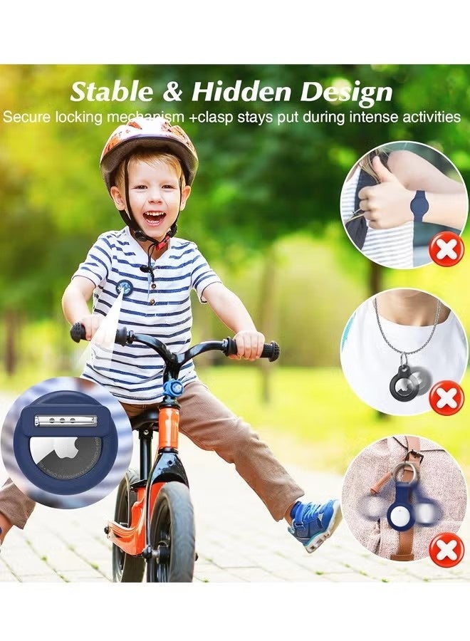 2 Pack Tracker Holder,Safe Hidden Lightweight GPS Tracker for Kids Compatible with Apple Air Tags for Child, Elderly, Pets Collar, Shoes - Image 2